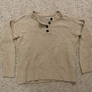 American Eagle Outfitters Tan Crewneck Sweater